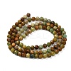 Natural Chrysocolla and Lapis Lazuli Beads Strands G-G278-B01-4mm-3
