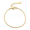 304 Stainless Steel Ball Chain Bracelet for Women LS-BJEW-B064-12G-1