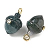 Natural Moss Agate Pendants GG-CBA105B-04N-G-2