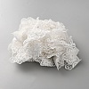 Organza Embroidery Flower Lace Triming with Imitation Pearl OCOR-WH0077-089A-2