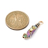 Electroplated Raw Rough Natural Quartz Crystal Copper Wire Wrapped Pendants PALLOY-JF02414-01-2