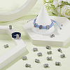 50POcs 10 Styles Alloy Rhinestone Slide Charms FIND-SC0009-79-4