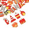 30Pcs 15 Styles Fire Fighting Theme Alloy Enamel Pendants FIND-FS0004-82-2