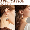 Halloween Theme DIY Alloy Enamel & Acrylic Dangle Earrings Making Kits DIY-YW0009-97-6