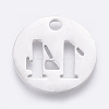 Non-Tarnish 304 Stainless Steel Pendants STAS-F233-14-P-2