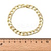 Brass Micro Pave Clear Cubic Zirconia Link Chain Bracelet for Women BJEW-H630-07G-5