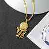 Basketball Alloy Pendant 201 Stainless Steel Box Chain Necklaces FS-WG5A2E4-01-2