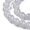 Baking Paint Imitation Jade Glass Round Bead Strands DGLA-Q021-8mm-43-3