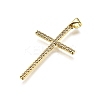 Brass Micro Pave Cubic Zirconia Pendants KK-Z100-24G-2