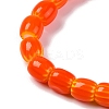Handmade Lampwork Chevron Beads Strands LAMP-K041-01B-22-4