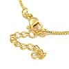 Rack Plating Egg Brass Link Bracelets for Women BJEW-B106-18G-3