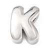 Brass Initial Beads KK-B167-27P-01K-1