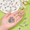 50Pcs 10 Style Alloy Links PALLOY-CJ0001-167-5