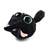 Opaque Resin Kitten Bell Big Pendants RESI-A032-01P-02-2