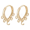 Brass Hoop Earring Findings ZIRC-YW0001-05G-1