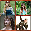 Leaf Leather Headbands OHAR-WH20010-01A-4