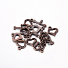 Tibetan Style Heart Toggle Clasps LS-RLF1109Y-NF-2