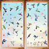 8Pcs 8 Styles Rectangle Plastic Window Stickers DIY-WH20015-003-1