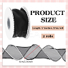 5 Yards Organza Plastic Ribbon with Plastic Pearl Edged OCOR-WH0101-185B-2