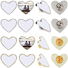 10 Sets Sublimation Blank Brooch Pins FIND-SP0004-08C-1