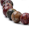 Natural Polychrome Jasper/Picasso Stone/Picasso Jasper Beads Strands X-G-S259-23-8mm-3