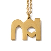 304 Stainless Steel Pendant Necklaces LS-NJEW-H036-02G-M-1