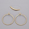 Brass Hoop Earrings KK-T032-005G-3