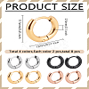 8Pcs 4 Colors 304 Stainless Steel Huggie Hoop Earrings for Women and Men EJEW-LP0001-10-2