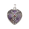 Natural Amethyst Pendants X-PW-WG50940-01-1