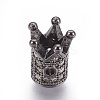 Brass Micro Pave Cubic Zirconia Beads ZIRC-F088-029B-1