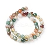 Natural Striped Agate/Banded Agate Beads Strands X1-G-G582-6mm-49-2