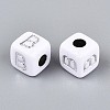 Opaque Acrylic Beads SACR-T035-03B-3
