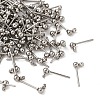 304 Stainless Steel Ball Post Stud Earring Findings X-STAS-Z035-01P-G-1