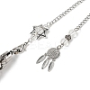 Natural Quartz Crystal Cone Dowsing Pendulum Big Pointed Pendants AJEW-Z041-01F-AS-2