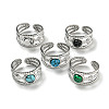 304 Stainless Steel Open Cuff Rings RJEW-C079-14P-1