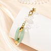 304 Stainless Steel Figaro Chains with Natural Mixed Gemstone BJEW-JB14452-4