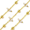 Handmade Faceted Natural Howlite Beaded Chains CHC-L050-02G-06-1