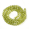 Baking Paint Transparent Glass Beads Strands LS-DGLA-A035-T4mm-D11-2