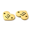 Ion Plating(IP) 304 Stainless Steel Connector Charms STAS-C081-04G-E-2