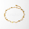 Fashionable Vintage Beach Brass Star & Moon Link Anklets for Women GN3360-1