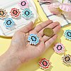 10Pcs 5 Colors Silicone Focal Beads SIL-CJ0001-57-4