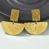 304 Stainless Steel Dangle Stud Earrings for Women EJEW-K268-12B-G-1