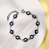 304 Stainless Steel Link Chain Bracelets BJEW-K265-007P-02-1
