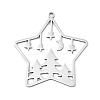 Christmas 201 Stainless Steel Pendants STAS-C156-01T-P-1