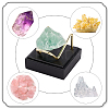 Square PU Leather Mineral Crystal Display Stands AJEW-WH0342-65A-6