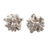 925 Sterling Silver Micro Pave Clear Cubic Zirconia Beads STER-B006-14P-1