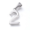 Non-Tarnish 304 Stainless Steel Pendants STAS-L210-05C-P-1