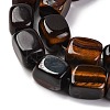 Natural Red Tiger Eye Dyed & Heated Beads Strands G-H040-A01-01-4
