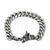304 Stainless Steel Cuban Chain Bracelets for Men BJEW-I321-01ASP-4