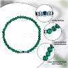 7Pcs 7 Style Natural Mixed Gemstone Round & Plastic Evil Eye Beaded Stretch Bracelets Set NJEW-FI0001-15-4